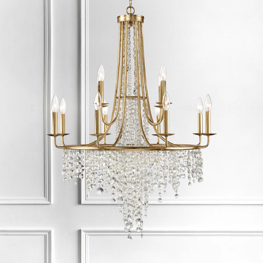 Chandelier with table with Windows