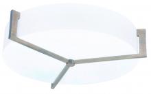  APF1214LAJUDWG-LW - Apex 14'' LED Ceiling - Weathered Grey Finish - Linen White Shade