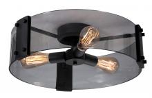 AFX Lighting, Inc. DNAC18MBBK - Dana 18'' Semi Flush Med Base 120V BK