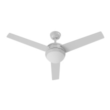 AFX Lighting, Inc. DVSN523LACWHWH-CN - Davis 52'' 3 Blade Fan 120V 20W 5CCT WH