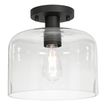 AFX Lighting, Inc. ESAC10MBBK - Elsa 10'' Med Base Semi-Flush BK