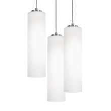 AFX Lighting, Inc. LEOP0412MBSNRND3 - Leo 3 Light Round Pendant, 120V, 60W, SN