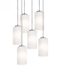  LEOP04MBSNRND6 - Leo 24'' 6 Light Round Pendant - SN