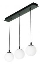 AFX Lighting, Inc. LRTP07MBBKLNR3 - Loretto 3 Light Linear Pendant