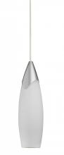 AFX Lighting, Inc. EPP118PCEC - One Light Chrome White Glass Glass Down Pendant