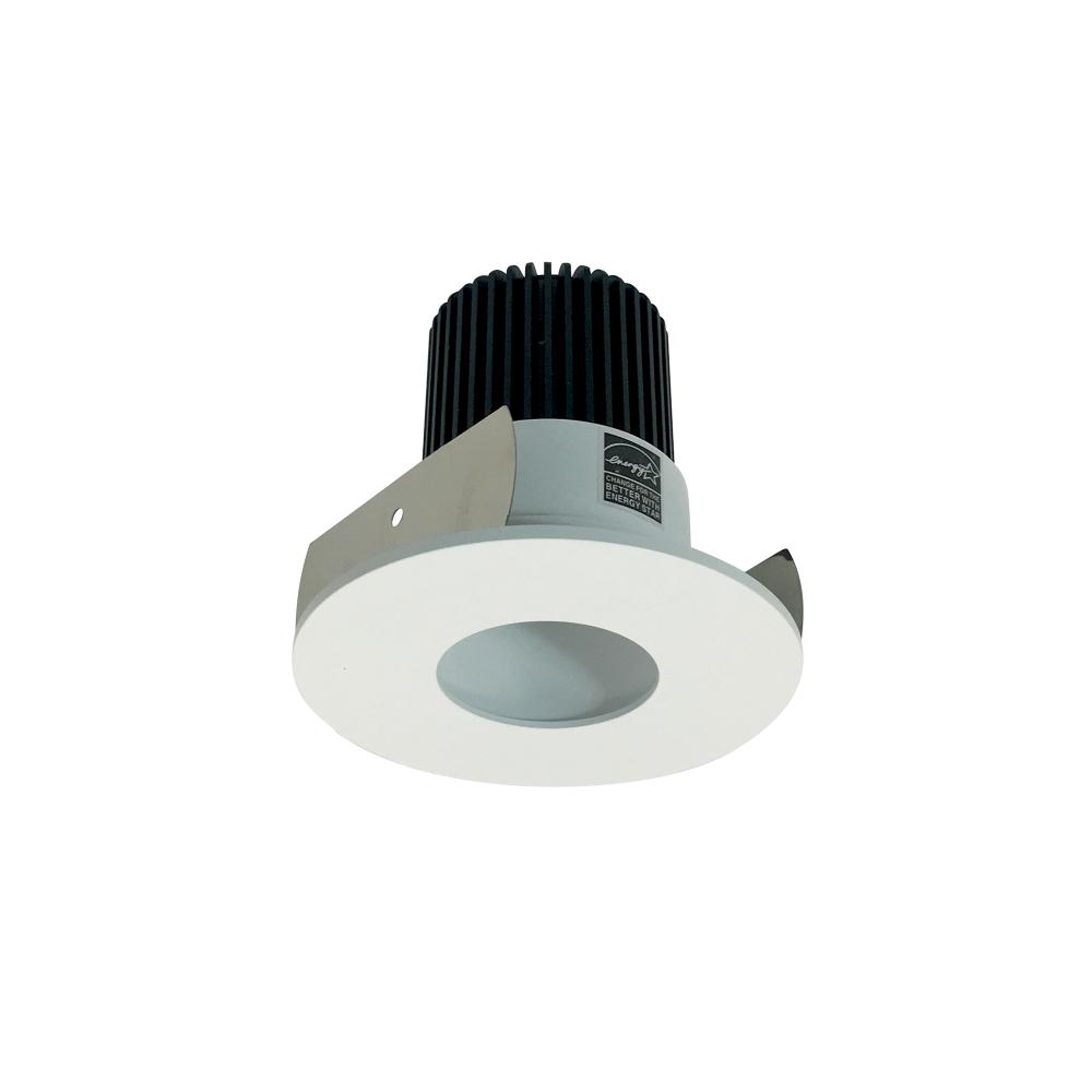 2" Iolite LED Round Pinhole, 10-Degree Optic, 800lm / 12W, 3500K, Matte Powder White Pinhole /