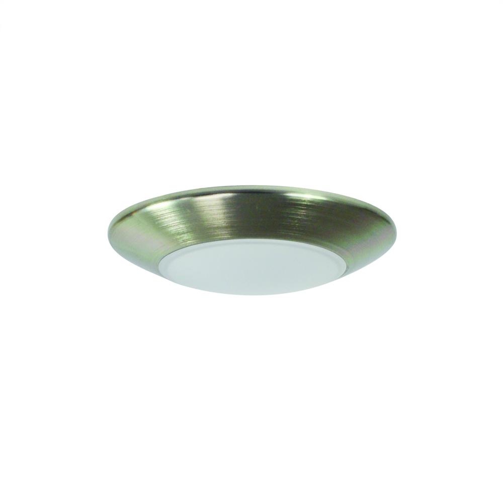 4" AC Opal LED Surface Mount, 700lm / 10.5W, 4000K, Natural Metal finish