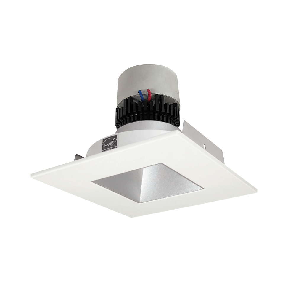 4" Pearl LED Square Retrofit Reflector with Square Aperture, 1000lm / 12W, 4000K, Haze Reflector