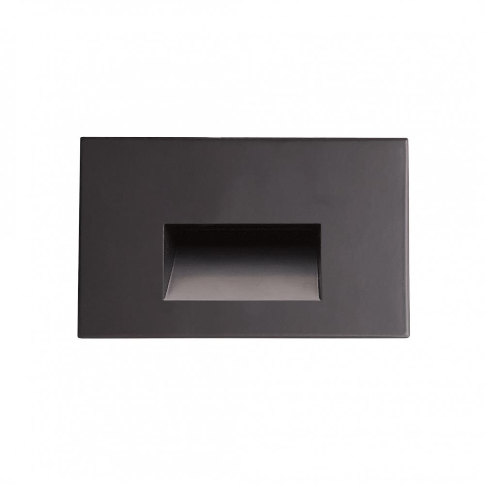 Ari LED Step Light w/ Horizontal Wall Wash Face Plate, 30lm, 2.5W, 90+ CRI, 4000K, Bronze, 120V