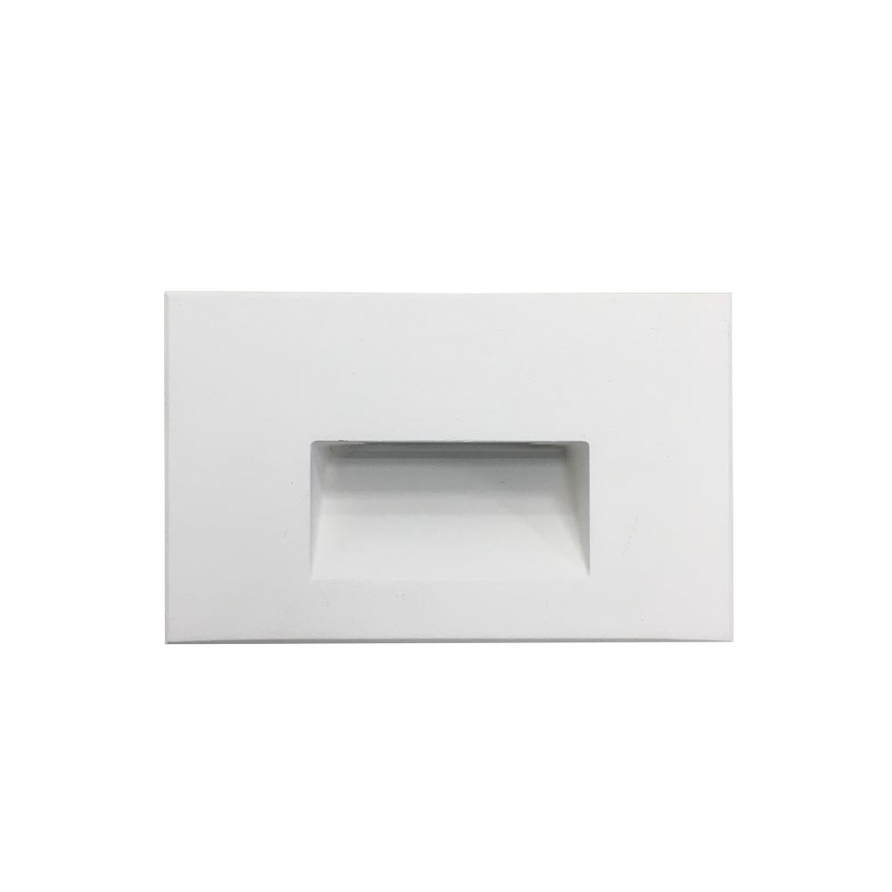 Ari LED Step Light w/ Horizontal Wall Wash Face Plate, 30lm, 2.5W, 90+ CRI, 4000K, White, 120V