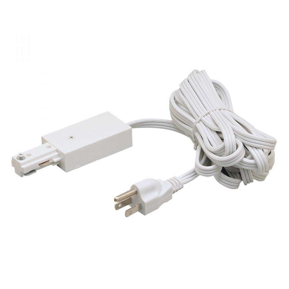 Cord and Plug Set, 12', 1 circuit track, White