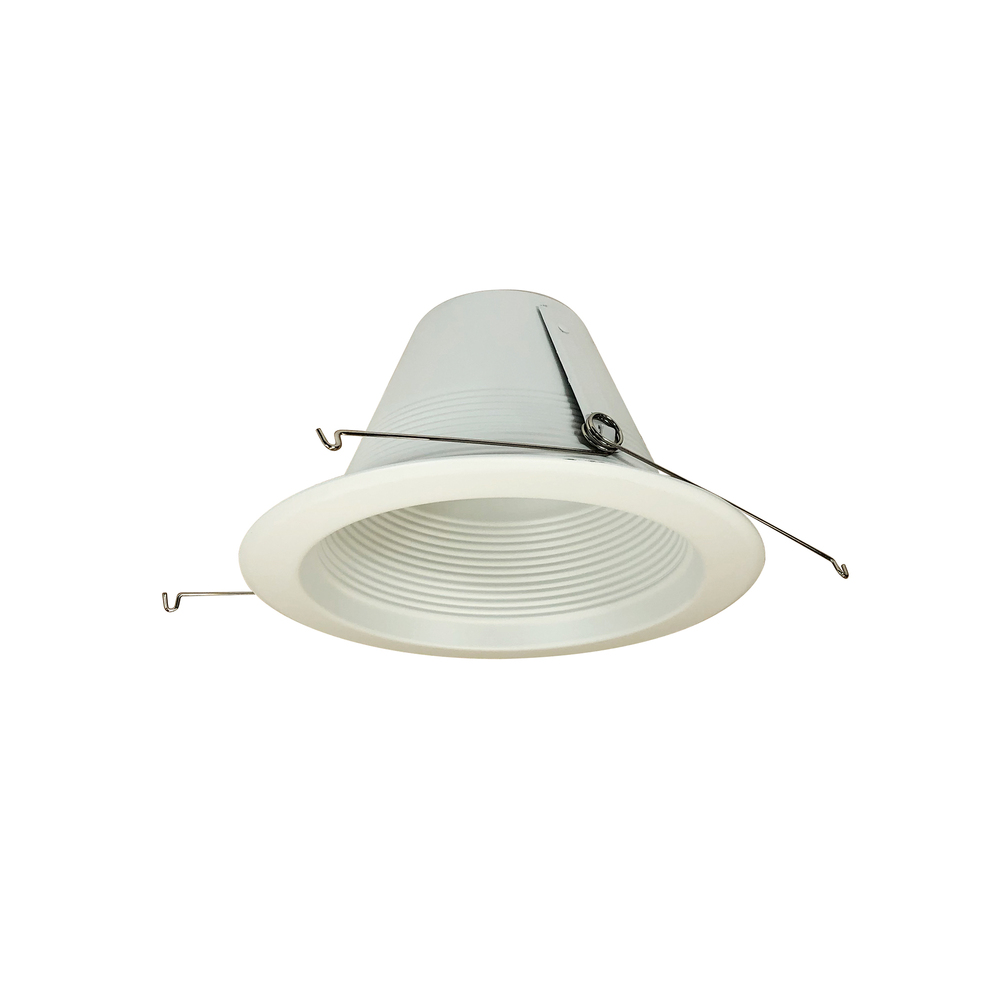 6" Air-Tight Aluminum Shallow Baffle Cone, White