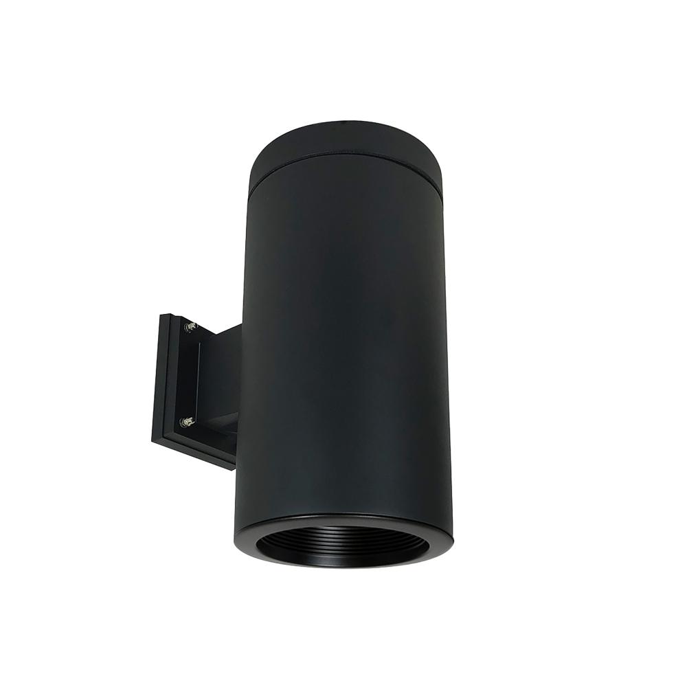 6" Cylinder, Black, Wall Mount, 20W Med Base LED, Refl., Black