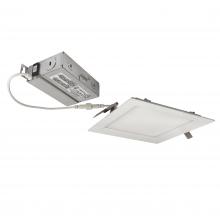 Nora NEFLINTW-S6233MPW - 6" FLIN Square Wafer LED Downlight with Selectable CCT, 1150lm / 13.5W, Matte Powder White