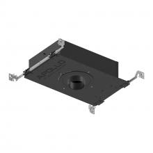 Nora NHAPIC-3R20L12725DP - 3" Apollo Round IC Air-Tight New Construction Housing w/ 1.625" to 2" Ceiling Collar,