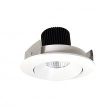 Nora NIO-4RC35XMPW/10 - 4" Iolite LED Round Adjustable Cone Reflector, 1000lm / 14W, 3500K, Matte Powder White Reflector