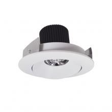 Nora NIO-4RC30QMPW - 4" Iolite LED Round Adjustable Cone Reflector, 10-Degree Optic, 800lm / 12W, 3000K, Matte Powder