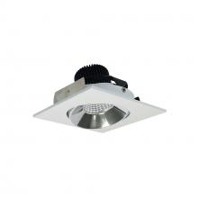 Nora NIO-4SC30XCMPW/10 - 4" Iolite LED Square Adjustable Cone Reflector, 1000lm / 14W, 3000K, Specular Clear Reflector /