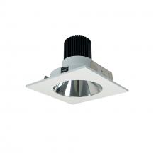 Nora NIO-4SNDC35XCMPW/10 - 4" Iolite LED Square Reflector with Round Aperture, 1000lm / 14W, 3500K, Specular Clear