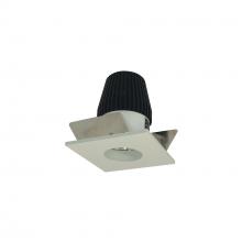 Nora NIO-1SNG30XWW - 1" Iolite LED NTF Square Reflector with Round Aperture, 600lm, 3000K, White Reflector / White