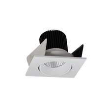 Nora NIOB-2SC50XWW - 2" Iolite LED Square Adjustable Cone Reflector, 800lm / 14W, 5000K, White Reflector / White