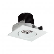 Nora NIOB-2SC35QWW - 2" Iolite LED Square Adjustable Cone Reflector, 10-Degree Optic, 800lm / 12W, 3500K, White