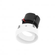 Nora NPRLV-4RTLA30XMPW - 4" Pearl 12V LED Round Trimless Adjustable Retrofit, 1250lm / 10W, 3000K, Bright White