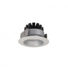  NRM3-41L130FHZW - 4" Marquise III Round Open Reflector, 900lm, 3000K, Flood Optic, Haze Reflector/White Flange