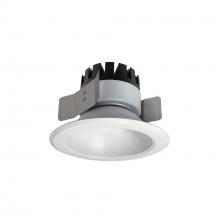  NRM3-51L130FWW - 5" Marquise III Round Open Reflector, 900lm, 3000K, Flood Optic, White Reflector/White Flange