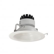  NRM3-62L230FWW - 6" Marquise III Round Baffle, 1500lm, 3000K, Flood Optic, White Baffle/White Flange