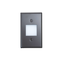Nora NSW-6629BZ - Mini LED Step Light w/ Frosted Glass Lens Face Plate, 1W, 90+ CRI, 2700K, Bronze, 120V Non-Dimming