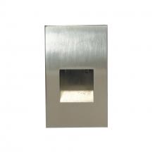 Nora NSW-730/30BN - Ari LED Step Light w/ Vertical Wall Wash Face Plate, 30lm, 2.5W, 90+ CRI, 3000K, Brushed Nickel,