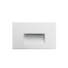 Nora NSW-740/40W - Ari LED Step Light w/ Horizontal Wall Wash Face Plate, 30lm, 2.5W, 90+ CRI, 4000K, White, 120V