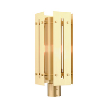Livex Lighting 21776-12 - 1 Lt Satin Brass Outdoor Post Top Lantern
