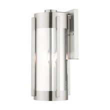 Livex Lighting 22383-91 - 3 Lt Brushed Nickel Outdoor Wall Lantern