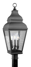 Livex Lighting 2606-04 - 3 Light Black Outdoor Post Lantern