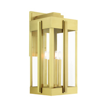 Livex Lighting 27716-08 - 4 Lt Natural Brass Outdoor Wall Lantern