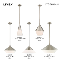 Livex Lighting 40687-91 - 1 Lt Brushed Nickel Mini Pendant
