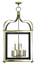 Livex Lighting 43180-01 - 6 Light + 3 Light Antique Brass Lantern