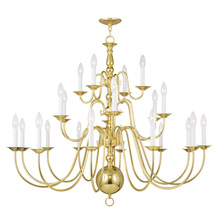 Livex Lighting 5015-02 - 22 Light Polished Brass Chandelier