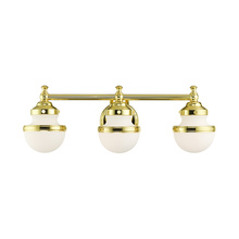 Livex Lighting 5713-02 - 3 Lt Polished Brass Bath Vanity