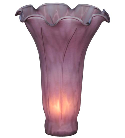 4" Wide X 6" High Lavender Pond Lily Shade
