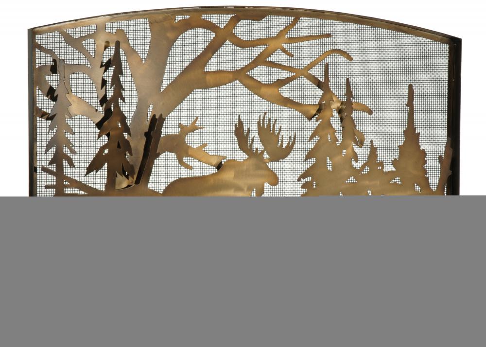 60"W X 40"H Moose Creek Arched Fireplace Screen