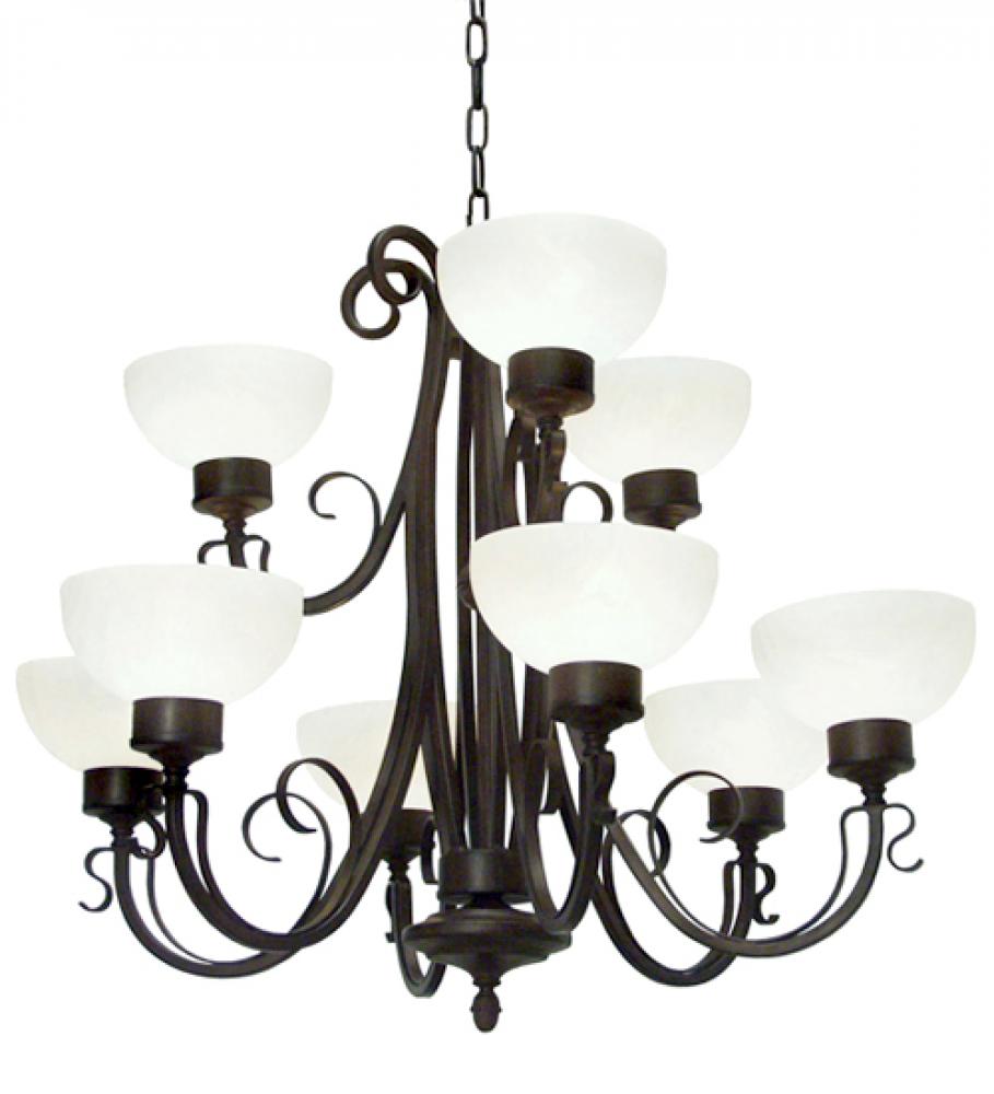 36" Wide Mirasol 9 Light Chandelier