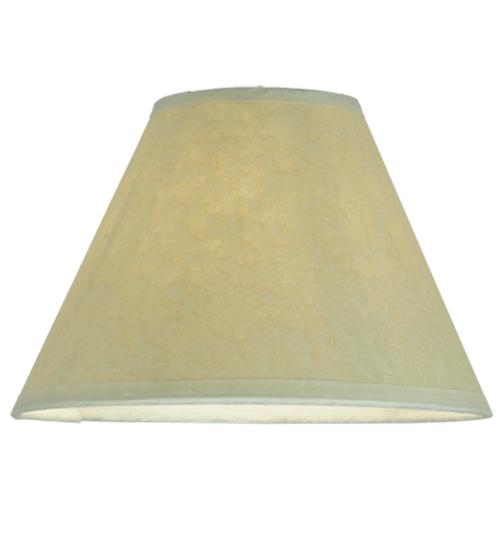 7"W X 4.5"H Aged Celadon Beige Parchment Shade