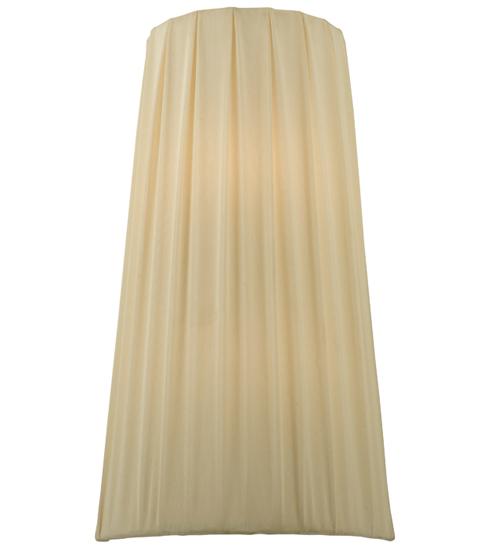 9" Wide Channell Tapered & Pleated Wall Sconce