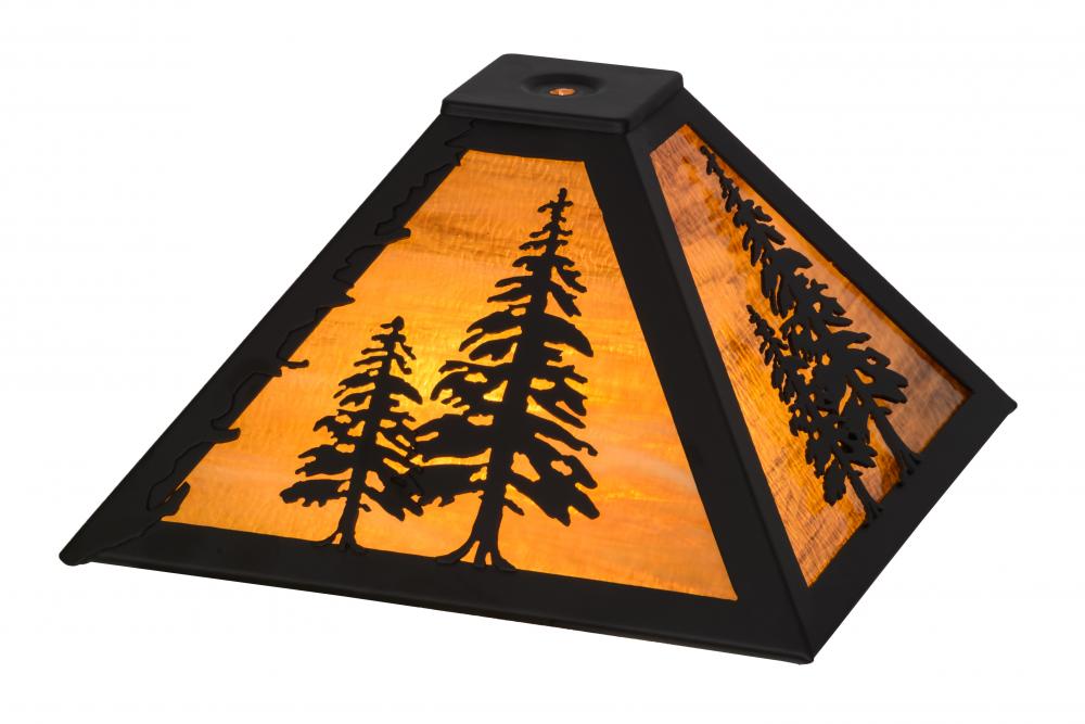11.5" Square Tall Pines Shade