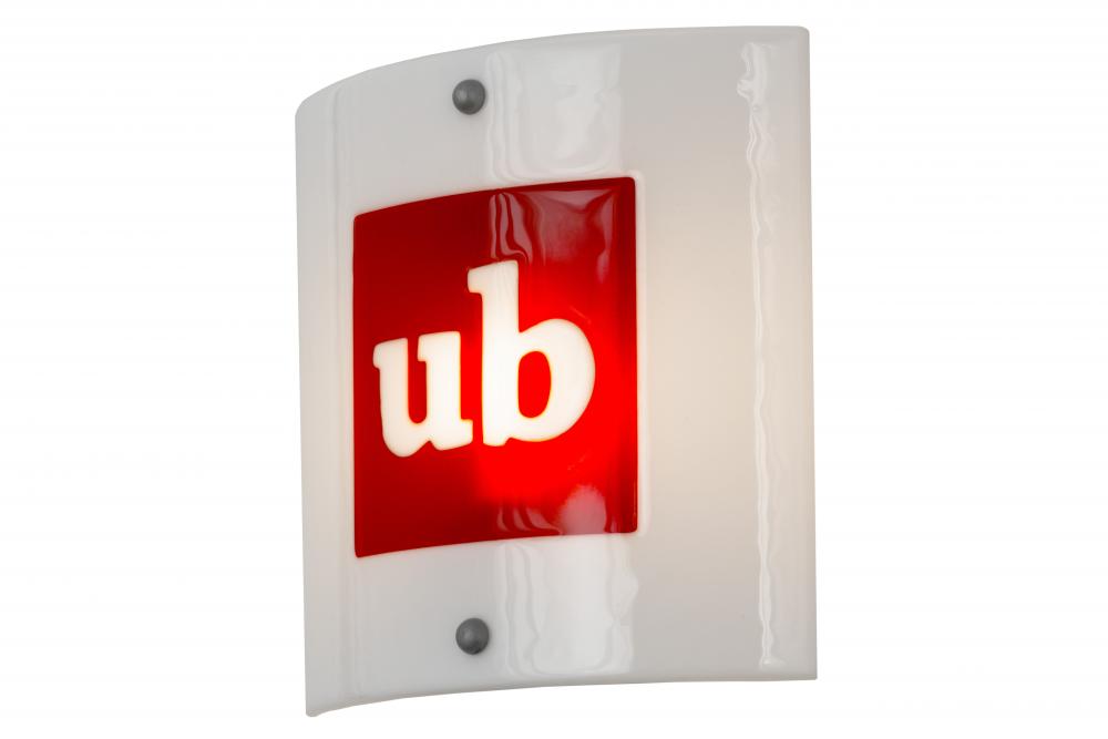 11"Sq Metro Fusion Personalized UB Logo Wall Sconce