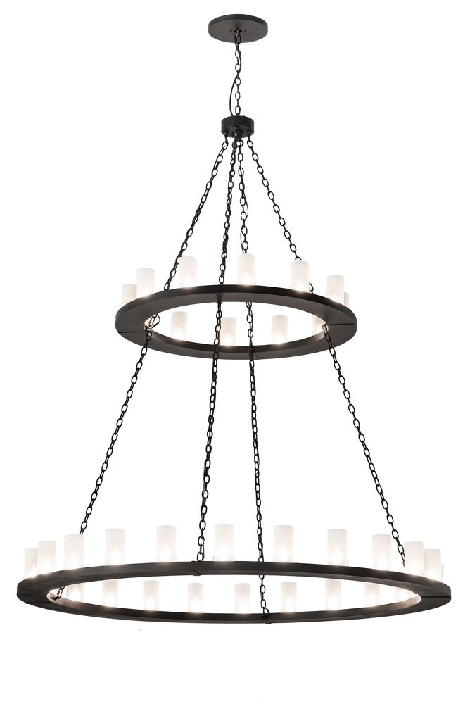 72" Wide Loxley 36 LT Two Tier Chandelier