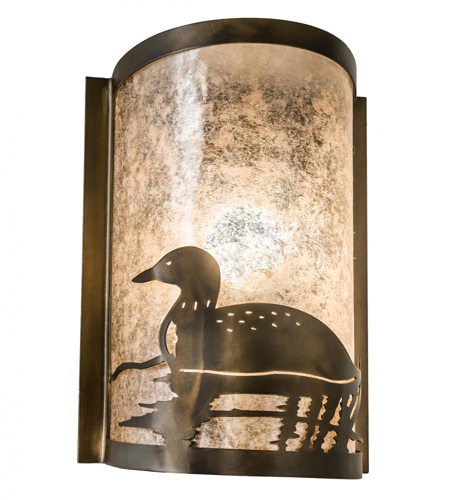 8" Wide Loon Left Wall Sconce